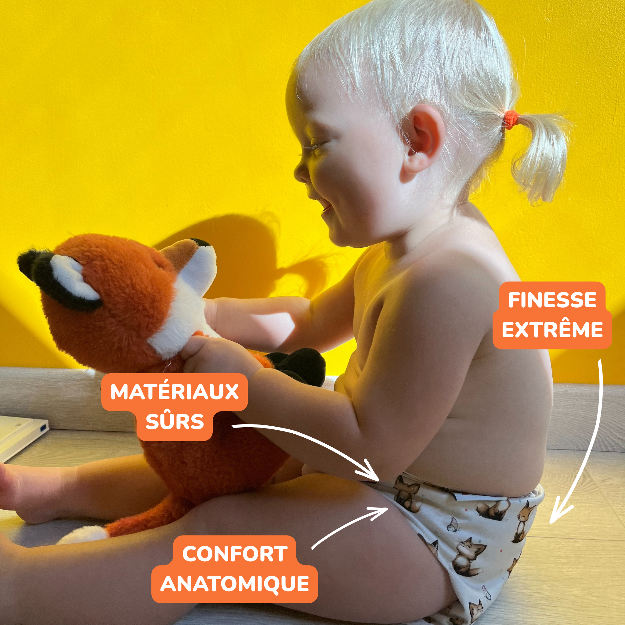 couche lavable berceau detail elastiques doux etanche